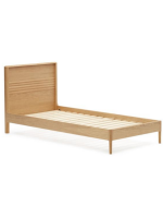 LANIA single bed with 90x190 base in oak veneer