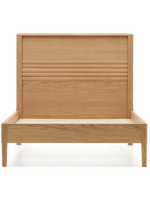 LANIA single bed with 90x190 base in oak veneer