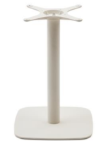 ARBAD base h 71 cm in white painted steel and square base for table for ice cream parlors bars restaurants chalets b&b