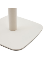 ARBAD base h 71 cm en acier peint en blanc et base carrée pour table pour glaciers bars restaurants chalets b&b