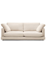 ISAO 3-seater sofa 210 cm in beige chenille