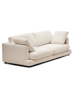 ISAO 3-seater sofa 210 cm in beige chenille