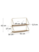 PROFIL mensola in metallo e legno