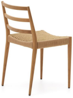 BARTOL chair in solid oak and rope seat