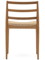 BARTOL chair in solid oak and rope seat