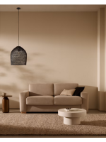 CECY lampshade for suspension lamp in hand-woven natural fiber