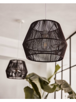 JAPAS lampshade for suspension lamp in black cotton