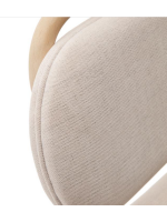 ALF chaise design en chenille avec traitement anti-taches coloris au choix et structure en bois de chêne massif