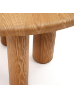 ASSUAN table Ø 120 cm in natural ash wood