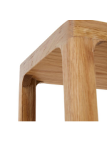 DALDA Librería 90x193 h en madera maciza de roble natural