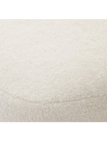 BANDO pouf en tissu shearling écru design casa