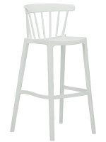 IVREO stool 75cm h stackable seat in polypropylene for bars hotels chalets restaurants ice cream parlors outdoor