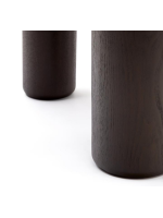 AFRO table 220x105 cm in black finish ash wood