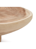 ASTES Mesa de centro tropical de madera maciza con acabados naturales