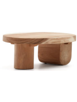 MANTON Table basse en bois massif tropical aux finitions naturelles