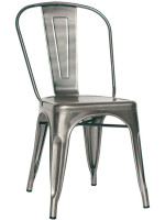 DOZE chaise en métal peint vintage design industriel