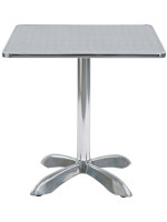 LISCA 70x70 o 80x80 cm tavolo in alluminio per bar esterno residence hotel ristoranti b&b chalet