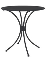 GISELLE 60 o 70 cm diam tavolo in acciaio per giardino terrazzi residence hotel bar ristoranti b&b chalet