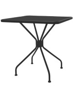 GISELLE square steel table for garden terraces hotel bed and breakfast residence chalet bar restaurants