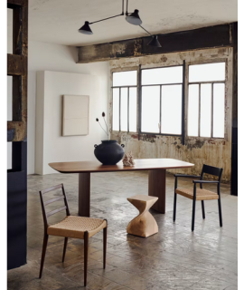 BRAD tavolo 200 o 240 cm in MDF impiallacciato rovere