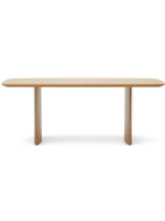 BRAD Table de 200 ou 240 cm en MDF plaqué chêne