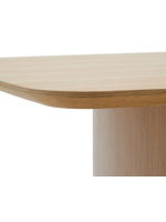 BRAD Table de 200 ou 240 cm en MDF plaqué chêne