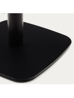 CONTACT table 97 cm avec plateau en hpl 60x60 cm et piètement en métal verni noir pour bars glaciers et restaurants