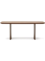 ENZY 200 or 240 cm table in walnut veneer MDF