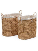 EVA lot de 2 paniers de rangement en 2 tailles différentes en fibre naturelle