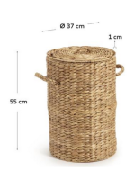 EMONY panier à linge en fibres naturelles