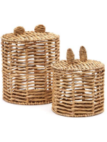 FUM lot de 2 paniers de rangement en fibre naturelle