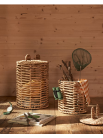 FUM set of 2 storage baskets in natural fibre