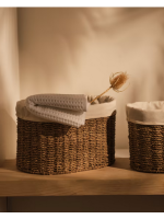 LORNE set of 2 storage baskets in 2 different sizes in natural fibre