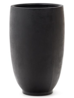 ROSABAYA vase h 120 cm black concrete planter