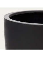 CHISS vaso Ø 56 cm h 57 fioriera in cemento nero