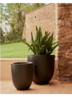 CHISS vase Ø 56 cm h 57 black concrete planter