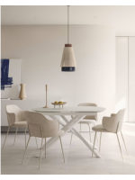 DASTY in tessuto sedia con braccioli casa living e contract