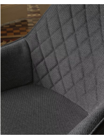 ANDREW gris o gris oscuro estructura metálica sillón diseño living hogar estudio contrato
