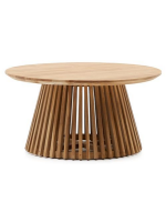 ESA Table basse en bois de teck Ø 80 cm
