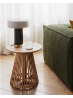 DAVIS Table en bois de teck design maison