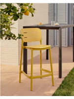 ELLA choix de couleurs de tabouret en polypropylène pour les terrasses de jardin les restaurants les bars