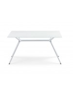 METROPOLIS BASE MESA XL para tapa desde 180x90 cm hasta 220x100 cm estructura de acero para tapa de cristal o madera o laminado