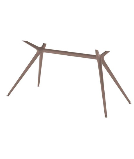 METROPOLIS TABLE BASE L für Tischplatte 180x90 cm Stahlkonstruktion für Tischplatte aus Glas oder Holz oder Quarz oder Laminat