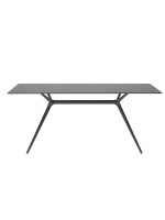 METROPOLIS TABLE BASE L für Tischplatte 180x90 cm Stahlkonstruktion für Tischplatte aus Glas oder Holz oder Quarz oder Laminat