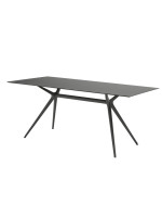 METROPOLIS BASE TABLE L pour plateau 180x90 cm structure en acier pour plateau en verre ou bois ou quartz ou stratifié