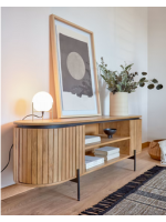 BASCO TV cabinet in solid wood slat design living home