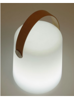 EDAR Lampe de table avec poignée avec éclairage LED intégré pour intérieur ou extérieur