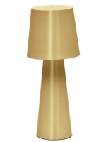 ABAIR lampada da tavolo grande h 40 cm portatile a LED in metallo oro