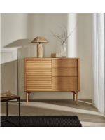 LANIA 105x45 Sideboard in massivem Eichenholz natur Design Wohnen