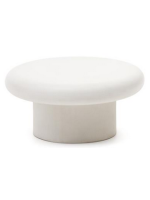 DADA mesa pequeña en hormigón blanco resistente para jardines y terrazas